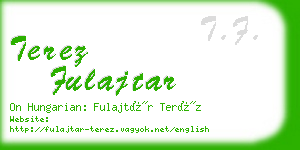 terez fulajtar business card